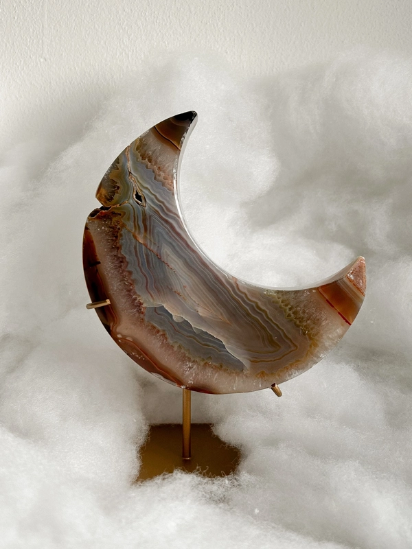 Mezzaluna in Agata naturale